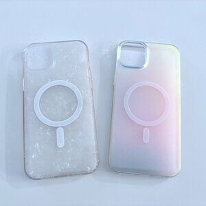 iPhone 15 Plus MagSafe Case Set of 2 Holographic, Crystal Shine